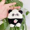 Adorable Plush Panda Bear Keychain Soft Toy Cute Coin Purse Key Holder For Girls