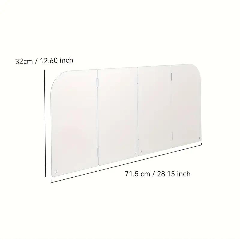 3 Sided Oil Splatter Guard Kitchen Steel Anti Splatter Shield Guard Grease Splatter Guard for Stove Top and Frying Pan