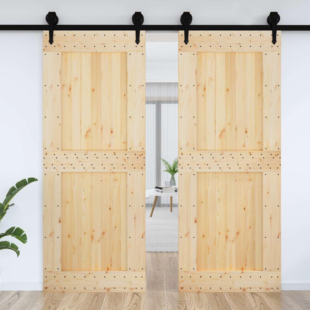 NARVIK Interior Door Natural Pine Solid Wood