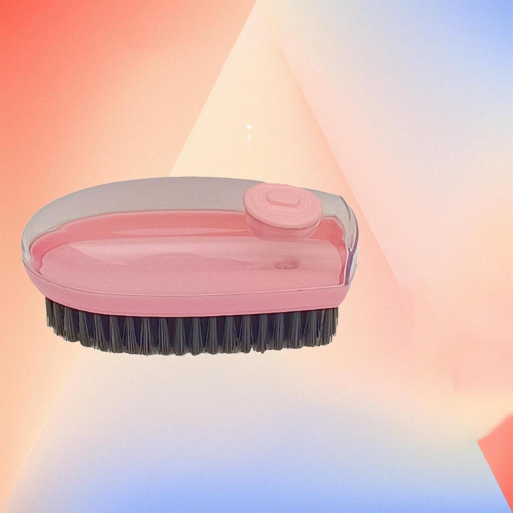 Hydraulic Cleaning Brush Multifunction Soft Washing for Clothes Kitchen Pink