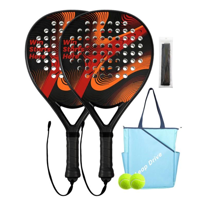 Lightweight ABS Carbon Fiber Padel Racket Adults - Shock Absorbing Large Sweet Outdoor Family Sport