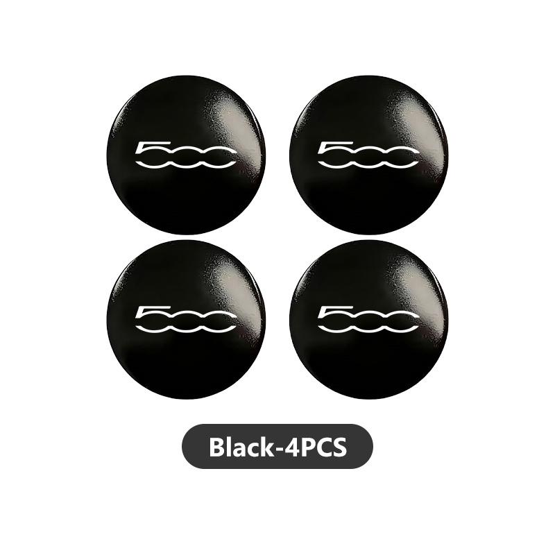 

4Pcs 56mm Aluminum Car Wheel Center Hub Cap Sticker Decoration For Fiat Abarth 500 FR Doblo Tipo UNO Ducato Siena Stilo