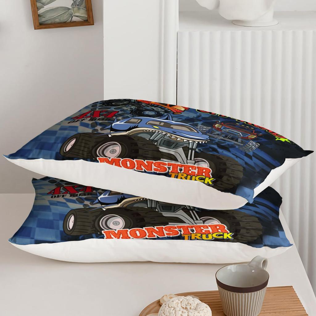 Car Bigfoot Series Three-Piece Duvet Set Digital Printing