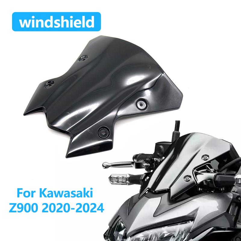 Windshield For Kawasaki Z 900 Z900 - 2024 Windscreen Wind Deflectors Screen Double Bubble Motorcycle Accessories