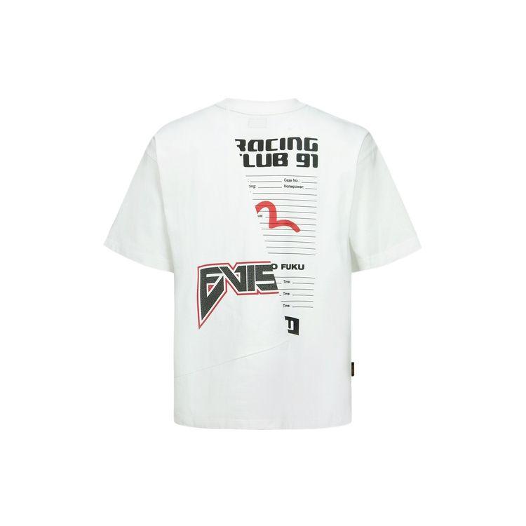 Evisu Spliced Slogan Seagull Print Short