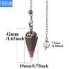 Dream Will Focus Yoga Pendant Natural Stone Cone Healing Necklace