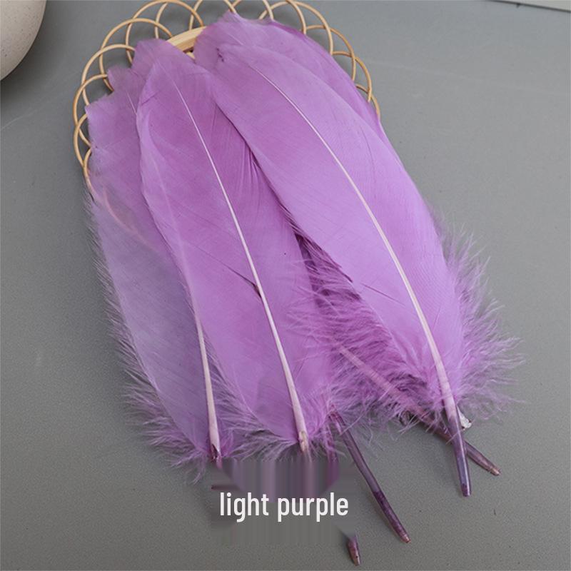 Barevná barvená velká husí pera pro DIY řemesla, ručně vyráběné dekorace a projekty pro mateřské školy