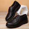 2025 Winter Genuine Leather Shoes Men Winter Shoes Brand Footwear Warm Plush Mens Casual Shoes Black A444