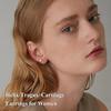 Bobisty 1PC Cartilage Earring Stud for Women Surgical Steel Flat Back Earrings Hoop Flower Snake Shape Helix Piercing Jewelry