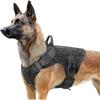 Tactical Dog Harness M Black, Ring Vests For Military Working Dogs, Tension-free Military Training Dog Harnesses, With Strap Clips For Hiki