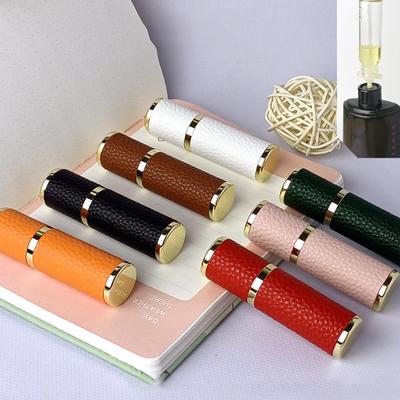 Leather Perfume Atomizer Refillable Spray Bottle Portable Empty Cosmetic Containers Travel