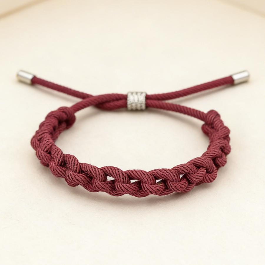 Adjustable Single String Braided Bracelet Unisex Minimalist Handmade Woven Couple Braclet Fashion Daily Jewelry Gift For Him Her