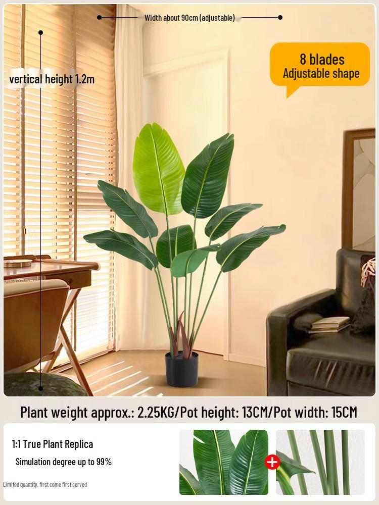 Bionic Green Sprenger's Fern Artificial Tree for Indoor Luxury Living Room Décor