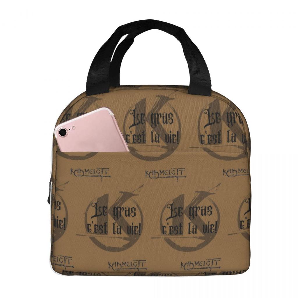 Quote Kaamelott The Fat! Insulated Lunch Bag for Kids School Cooler Thermal Food Box Tote Leakproof Lunch Boxes Container