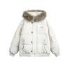 Padded clothes women's winter new ins big fur collar loose padded clothes thickened warm padded jacket tide