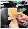 2025 Spazzola Multifunzionale in Legno per la Pulizia Spazzola per Lucidare Vetri Auto Pulitore per Fessure di Porte Domestiche Pulitore per Tastiera Strumento per Lavare e Pulire Sedili Auto