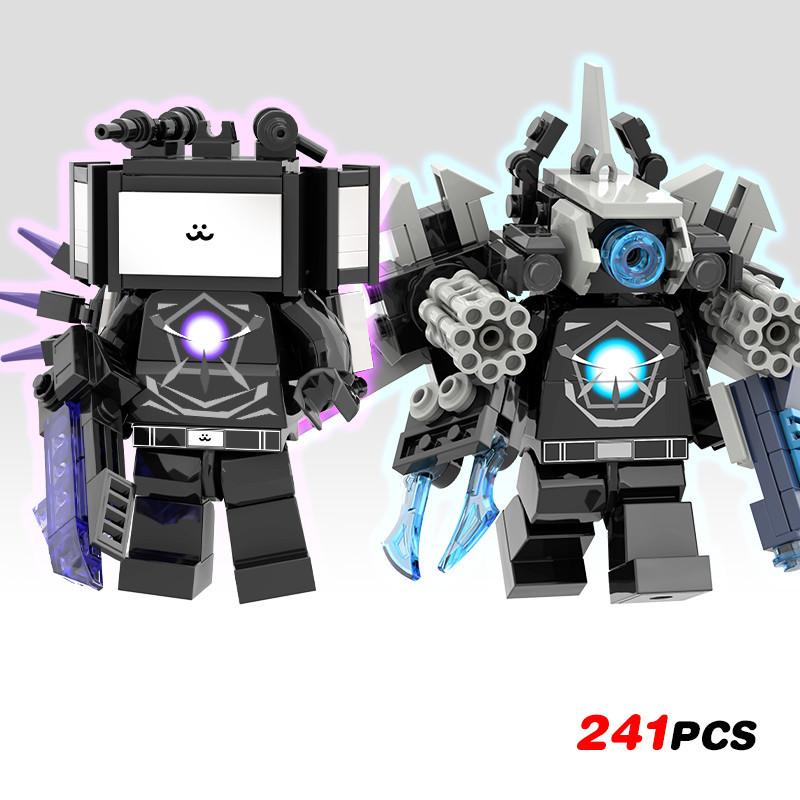 Skibidi Toileted TVman Multi Joined Mini Building Blocks Speakerman Cameraman Action Figures Model Toys for Kid Xmas Easter