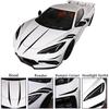 For Chevrolet Corvette C8 2020-2026 PVC Car Front Hood Spears Corner Stripe Decals Vinyl Racing Sticker Film Accessories