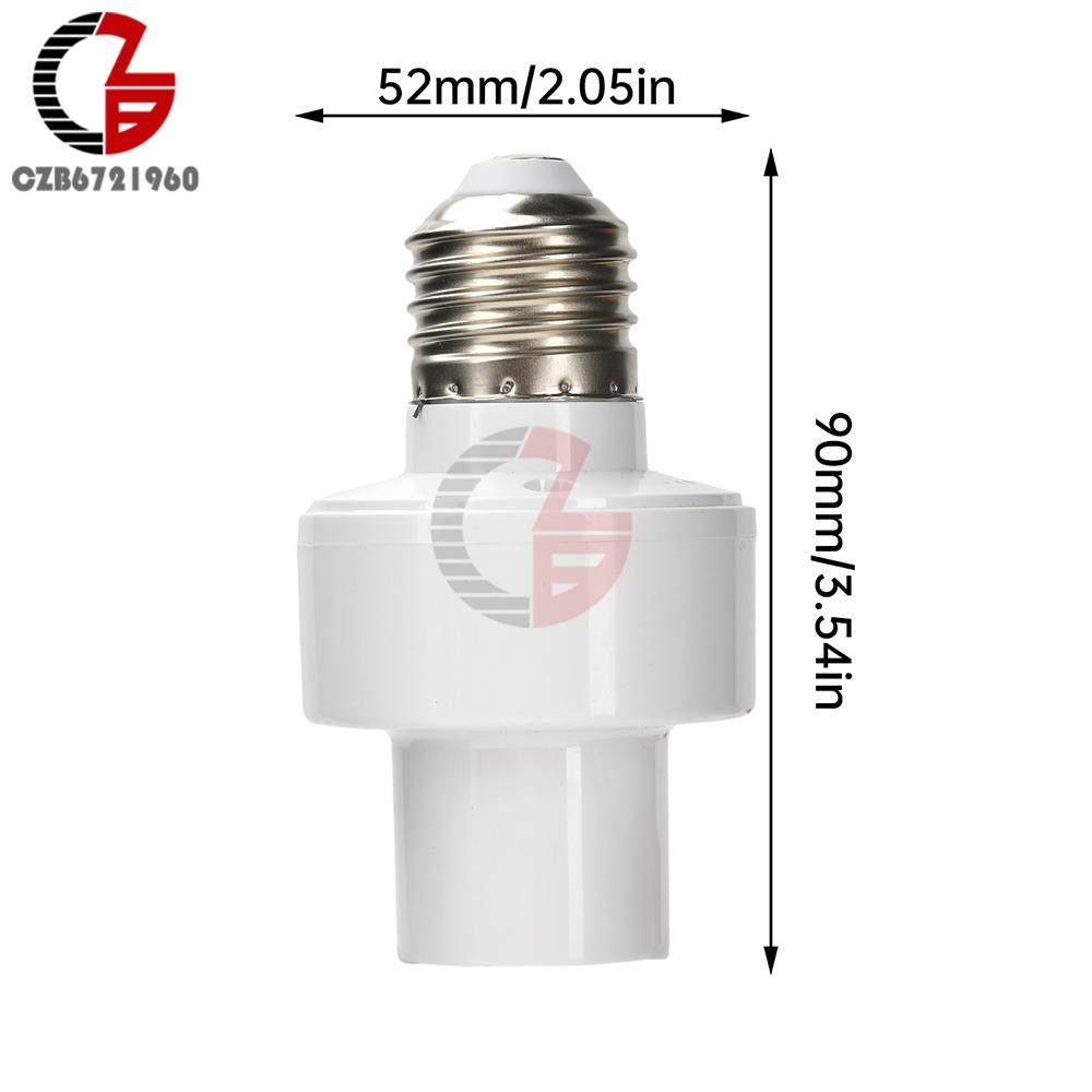 

AC 110-240V 50-60HZ WiFi Bluetooth LED Bulb APP Wireless Remote Control Smart Timer Light Switch E27 Bulb Adapter Lamp Holder белый