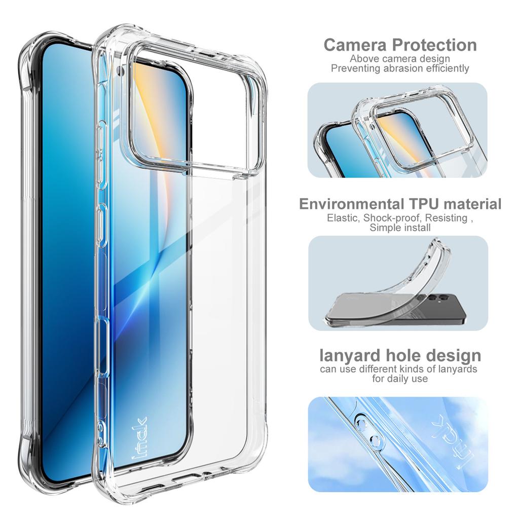 IMAK For Honor Win 5G/Win RT 5G Case TPU Phone Cover Airbag Shockproof Protection