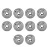 10pcs Durable Hand Tightening Nuts Flat Head Metric Thread Nut Knurled Thumb Nuts  For 3D Printer