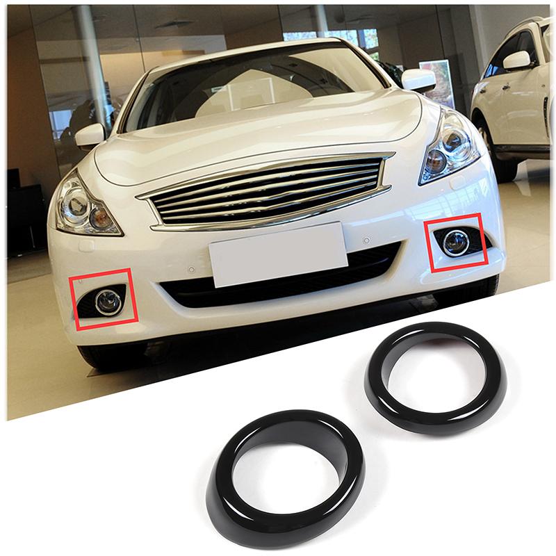 ABS Black For Infiniti G25 G37 2007-2013 Car Center Control Gear Shift Panel Steering Wheel Trim Sticker Car Accessories