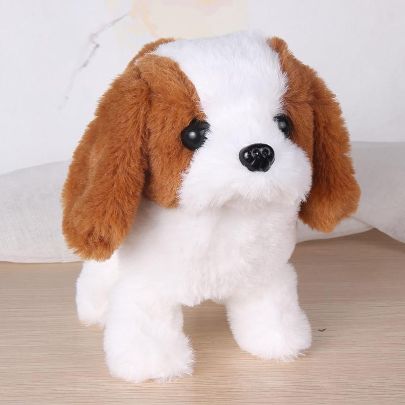 Electronic Interactive Dogs Toy Robot Puppy Pets Bark Stand Walk Movements Plush Toys for Kids Birthday Gift