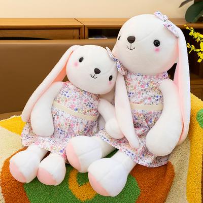 Splendid Yanran Gauze Skirt Rabbit Plush Toy Chinese Style Hanfu Floral Skirt Bunny Doll Children'S Comfort Doll