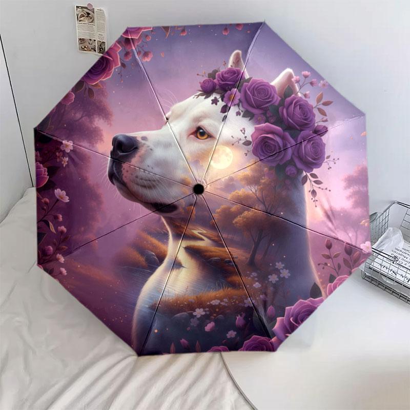 

Overlapping animals Pattern Pattern New Style Umbrella, 1 Piece Automatic Folding Umbrella, Portable Travel Umbrella, Outdoor Umbrella, Birthday Gift