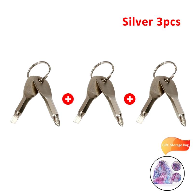 Emergency Key Screwdriver Outdoor Multifunctional Edc Tool Safety Protection Self Defense Prick Cone Combined Tool Set
