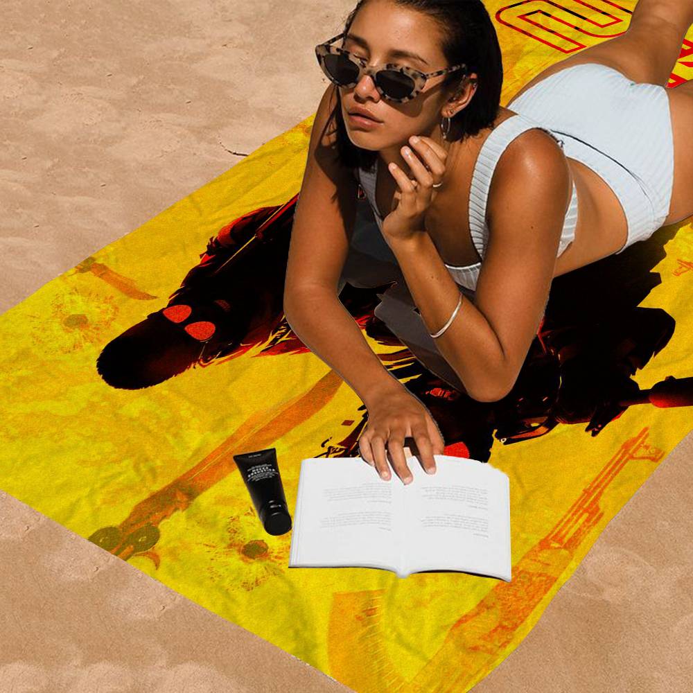 Counter-Strike CS 2 Vintage Microfiber Printed Beach Towel Mountain Climbing Yoga Beach Swimming Running Absorbent Soft Towel