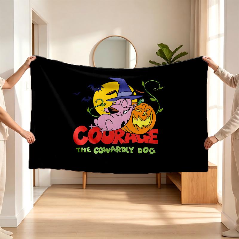 Courage (1) Flannel Blanket a Soft Accent for the Bedroom and Living Room and a Cozy Home Gift