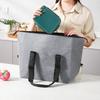 Large-Capacity Folding Insulated Picnic Bag - Portable, Aluminum Foil, Fresh-Keeping, Outdoor Use