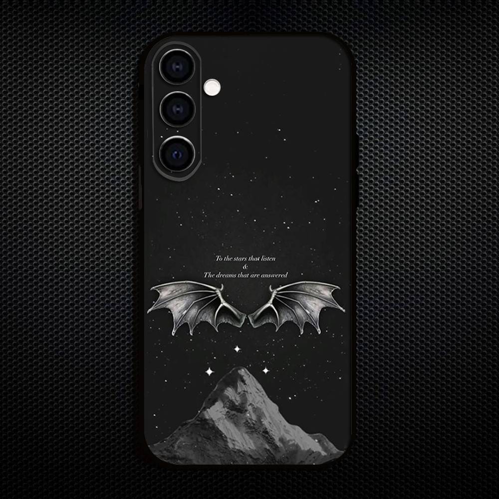 Acotar A Court Of Mist And Fury Phone Case For Samsung Galaxy A73,A72,A71,A70,A53,A52,A51,Others Soft Black Shell