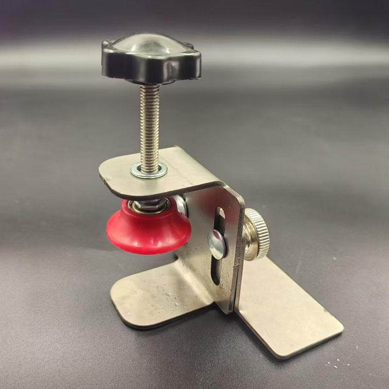 Cabinet Door Mounting Jig, with Support Arm&Clamp, Stainless Steel Body Tool for Installing Cabinets with Face Frame or Frameles