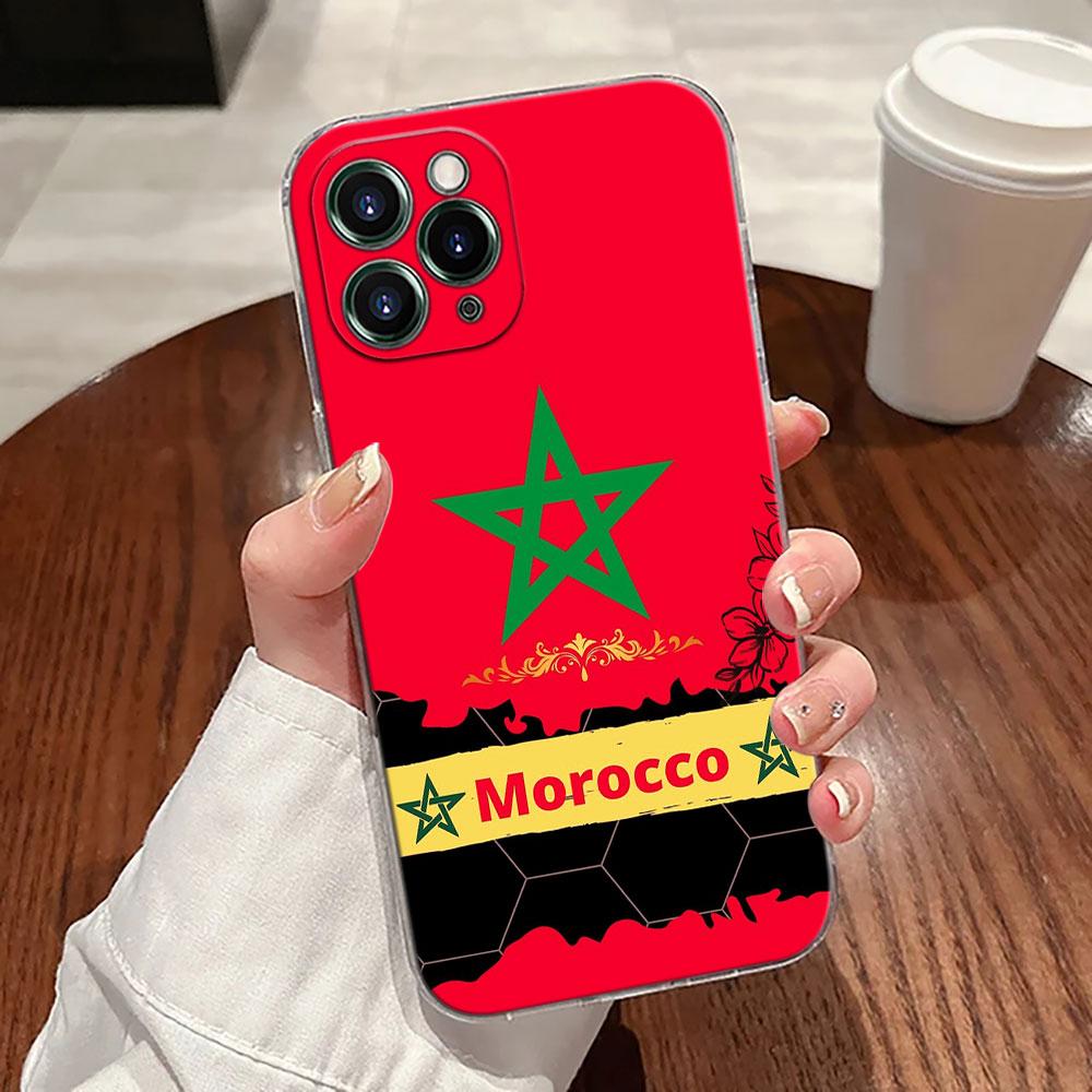 Morocco Flag Maroc Passport Case For Apple iPhone 17 16 15 14 13 12 11 Pro Max 16 Plus 16E 17Air 17Pro Phone Cover Silicon Funda