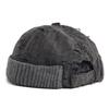 Unisex Solid Color Brimless Caps For Men Women Streetwear Hip Hop Hats Retro Beanie Docker Caps Adjustable Dome Hats