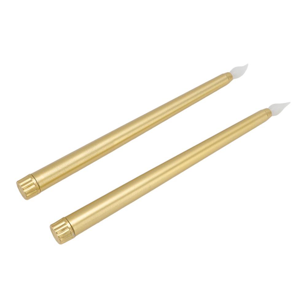 4 Pcs Warm Light Taper Candles Flameless LED Candle Sticks LED Taper Candles Halloween Decor