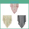 Cotton Linen Square Scarf With Laser Edges For Allseason Sun And Dust Protection