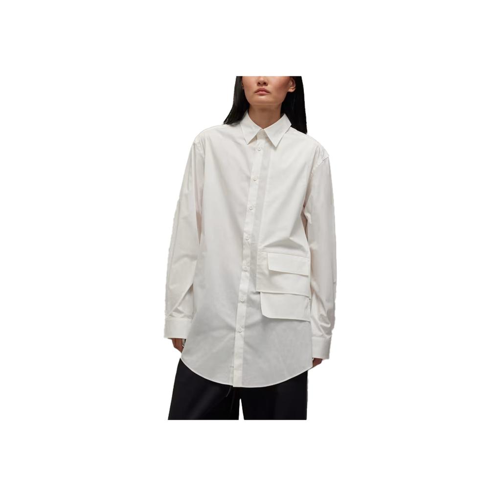 Adidas Solid Fit Polo Long Sleeve Shirt Unisex Shirts White JF3025