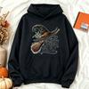 Tonight We Fly Witch Broom Hoodies Women Autumn Halloween Graphic Sweatshirt Loose Casual Long Sleeve Pullover Aesthetic Tops