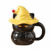 With Lid Ceramic Ghost Cat Mug 450ml Magic Kitty Coffee Cup Magic Hat Milk Cup  Afternoon Tea