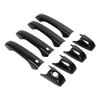 8pcs Carbon Fibre Style Door Handle Cover Trim Replacement for Jeep Patriot Grand Cherokee Durango