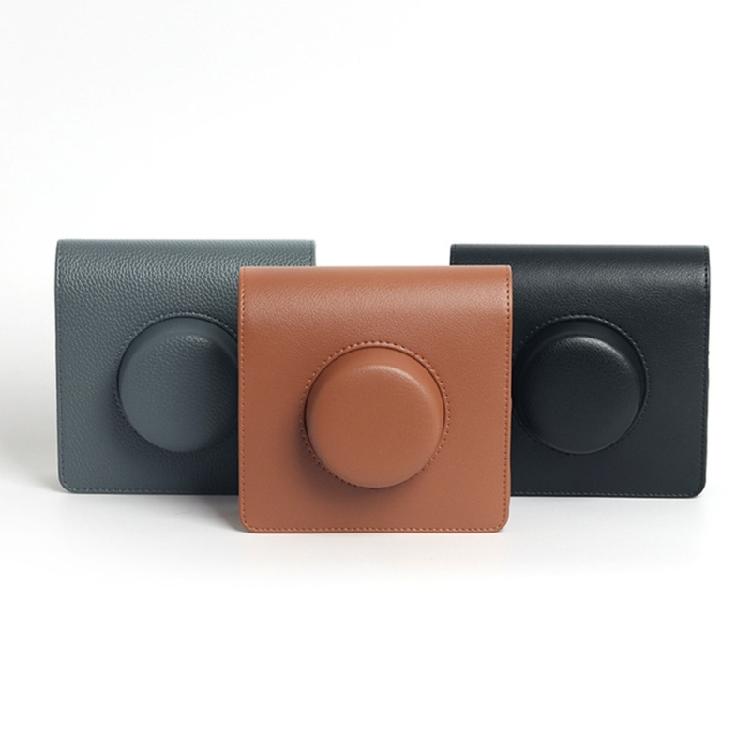 Soft PU Leather Camera Case for Wide Instants Camera Silicone Protectors Bag with Removable Straps