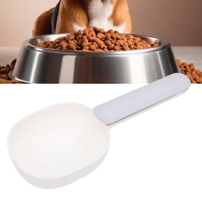 Pet Food Scoop with Clip ABS Plastic Multi Functional Pet Food Measuring Cup for Dog Cat
