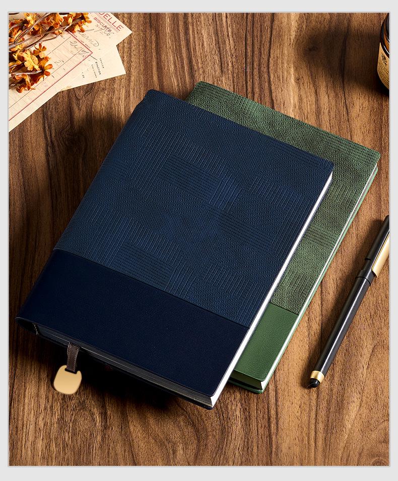 Custom A5 Leather Paperback Business Notebook with Logo Printing