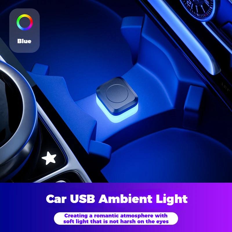 

New Mini Universal USB Car Interior Ambient Light LED Signal Light Car Reading Light Decorations Car Interior Accessories Lights 1pcs синий