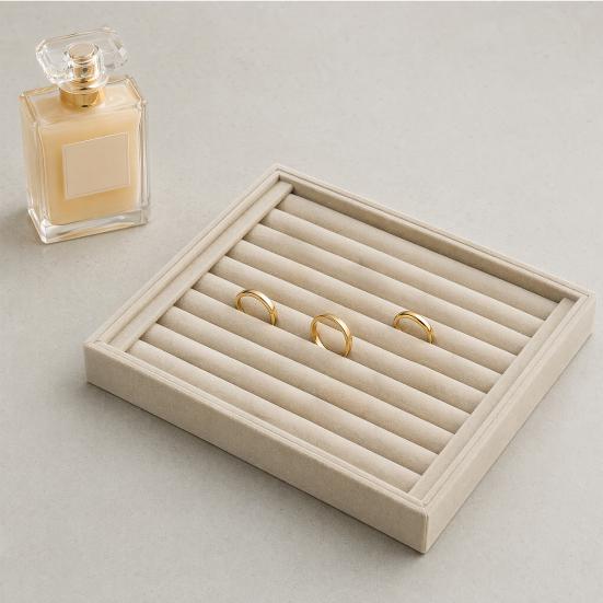 Jewelry Storage Box, with Velvet Interior Organize Tray, Durable Moisture-Proof Jewelry Case for Rings Earrings Bracelets