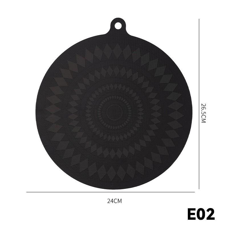 2Pcs Induction Silicone Mat Cooktop Mats Thermochromic Silicone Nonslip Induction Protector Mat for Home Kitchen Cooking