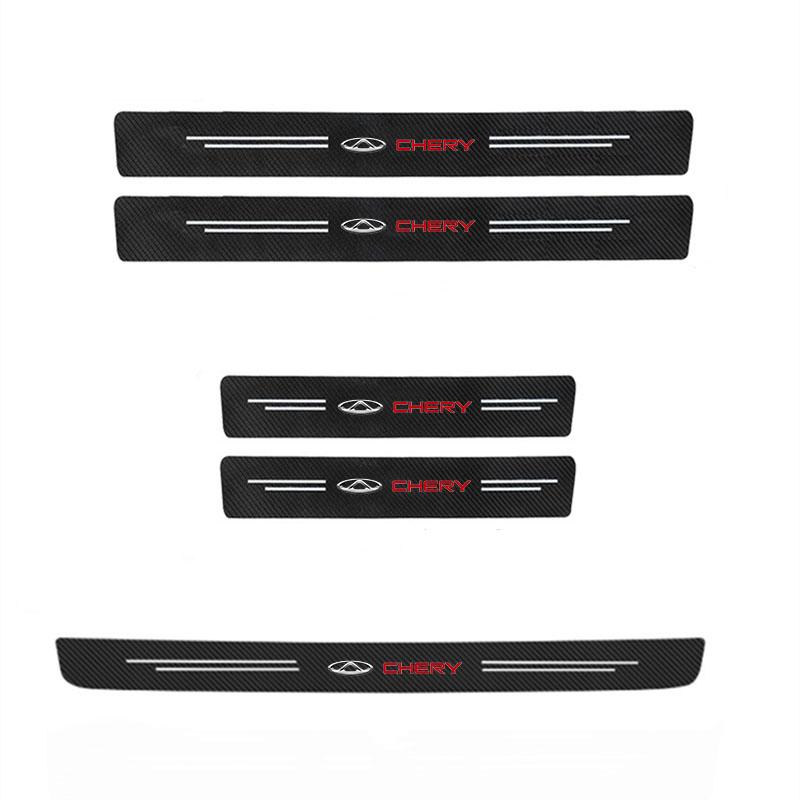 

Защита порога автомобиля, наклейки на порог багажника, бампера для Chery Tiggo 7 Pro 8 4 5 3 2 T11 5X Amulet QQ IQ Fulwin Arrizo 5PCS